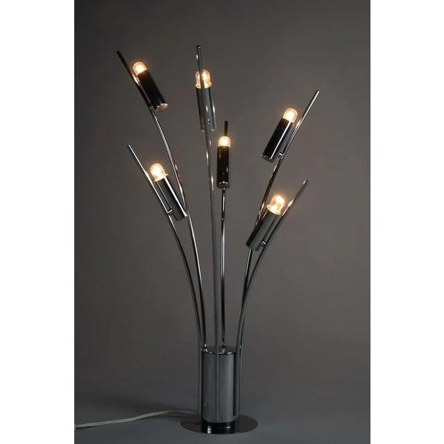 Italian Chrome Plated Table Lamp, 1960 For Sale - Image 11 of 12