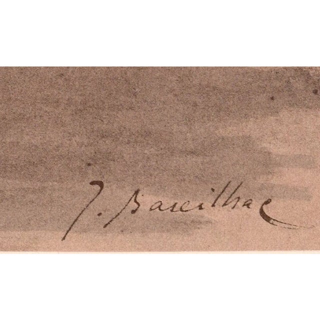 J. Baseilhac, La Soupe à la Chambrée, 1898, Original Lithograph For Sale - Image 6 of 9
