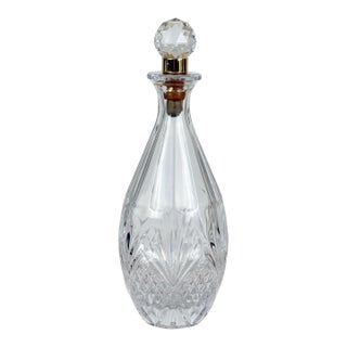 Vintage Victorian Crystal Liquor Decanter W/ Hans Turnwald Stopper For Sale