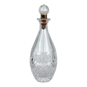 Vintage Victorian Crystal Liquor Decanter W/ Hans Turnwald Stopper