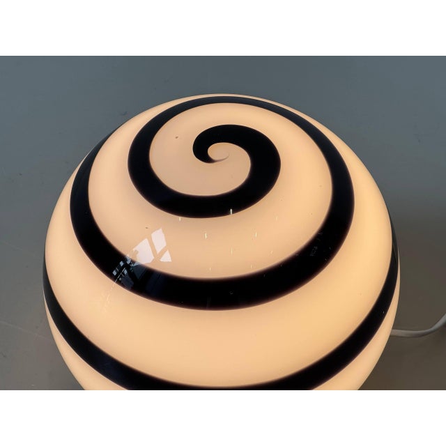 Large Glass Lamp with Zebra Pattern from Wofi Leuchten, Germany, 2000s For Sale - Image 13 of 18