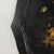 Late 20th Century Vintage Hand Painted Chinoiserie Tole Tray Black Lacquer With Gold Gilt Scenic Pagoda Motif For Sale - Image 5 of 16