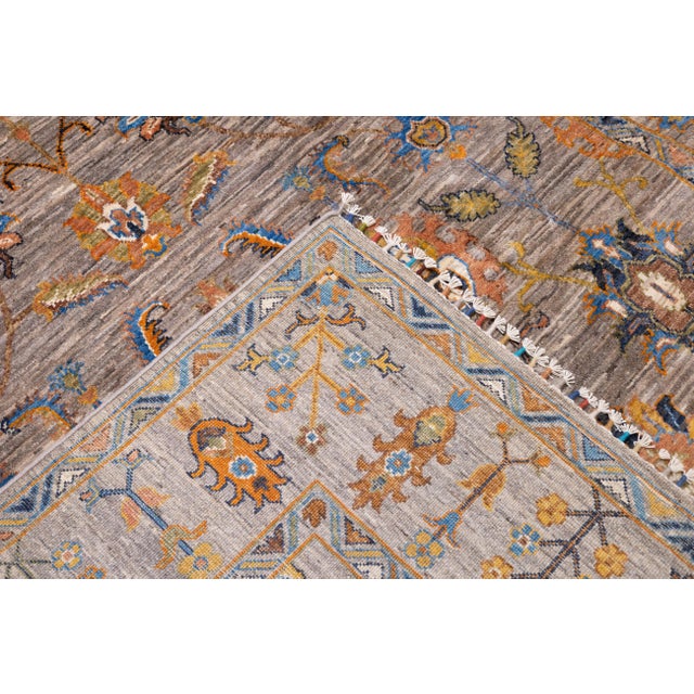 Textile Contemporary Gabbeh Rug 6'5'' X 9'6'' For Sale - Image 7 of 9