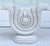 Art Deco 1980s Modern Sculptural Plaster and Glass Side Table For Sale - Image 3 of 11