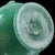 Teal Antique Murano Avem 1932 Pulegoso Teal Green Bubbles Italian Art Deco Glass Footed Flower Vase For Sale - Image 8 of 9