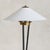Mid-Century Modern 1950s Italian Tripod Floor Lamp with White Lacquered Shade For Sale - Image 3 of 9
