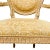 French Louis XVI Medallion Back Armchair With Crème-Peinte Distressed Finish For Sale - Image 11 of 18