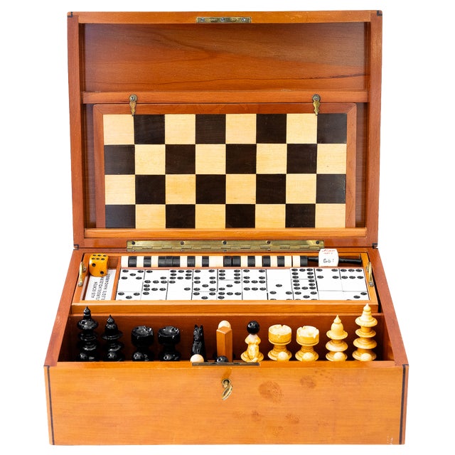Cherry with Inlay Game Box, 1950s For Sale