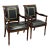 Maitland Smith Louis XVI Style Arm Chairs, Pair For Sale