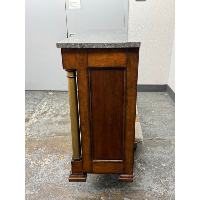 Late 20th Century Bassett American Empire Style Buffet, Vintage For Sale - Image 5 of 12