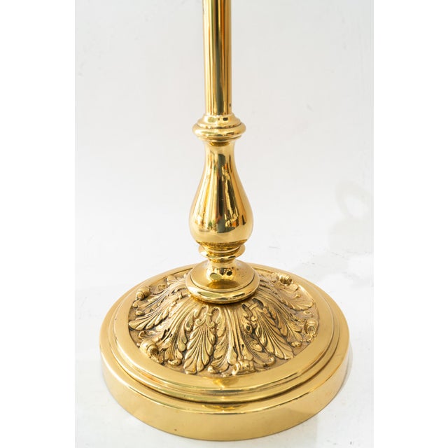 Art Deco Height-Adjustable Swivel Table Lamp with Opal Glass Shade, 1920 For Sale - Image 15 of 18
