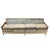 Pistachio 1960s Mid Century Modern Caned Walnut Velvet Long Sofa for Reupholstery 101" For Sale - Image 8 of 16