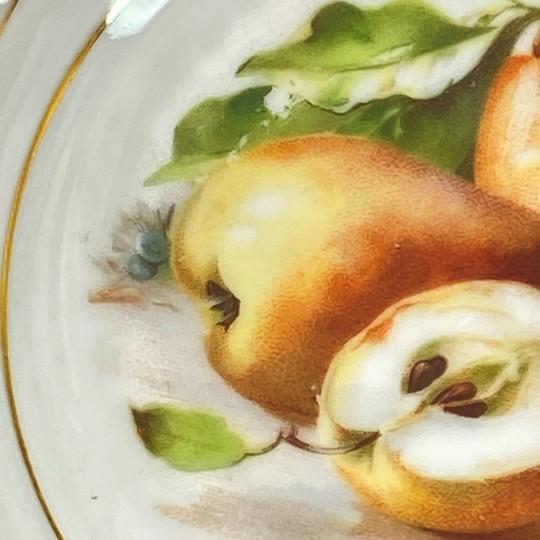 Set of 6: Schumann Bavaria/Arzberg Reticulated Porcelain Berry Bowls (Fruit Design) Vintage 1950s For Sale - Image 11 of 18