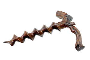 19th Century Carved Treen Corkscrew