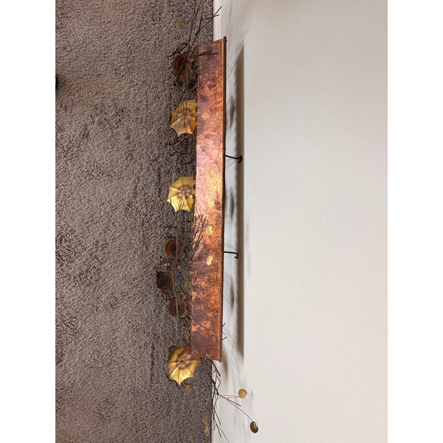 Copper Signed Curtis Jere Brutalist Café Street Scene Wall Sculpture, Copper & Brass, C. 1970s For Sale - Image 8 of 12