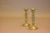Metal French Bronze Candlesticks with Diamond-Patterned Columns, 1910s, Set of 2 For Sale - Image 7 of 8