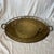 Mid-Century Modern Brass Faux Bamboo Handled Serving Drinks Trays 1950s - Pair For Sale - Image 3 of 8