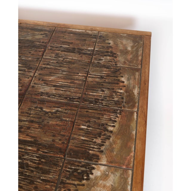 Coffee Table in Teak with Tiles of Danish Design, 1960s For Sale - Image 6 of 15