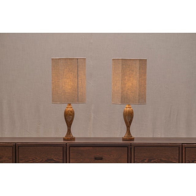Large Italian Onyx Table Lamps, 1970s, Set of 2 For Sale - Image 15 of 15