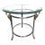1980s Design Institute of America Beveled Glass Swan Accent Table For Sale