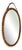 Mid-Century Modern Italian Handcrafted Oval Cane and Bamboo Mirror in the style of Albini, 1960s For Sale