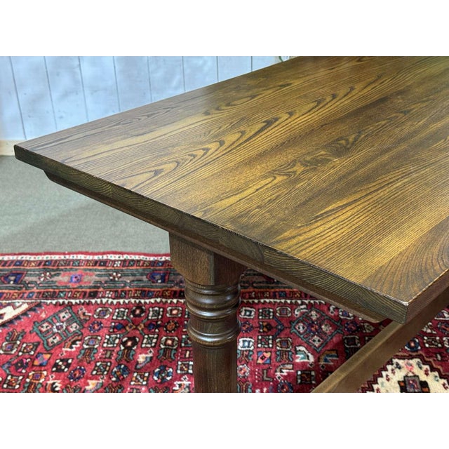 English Bistro Table in Ash and Beech, 1970s For Sale - Image 4 of 15