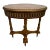 Vintage Bronze Ormolu-Mounted Oval Marquetry End or Side Table, C. 1940s For Sale