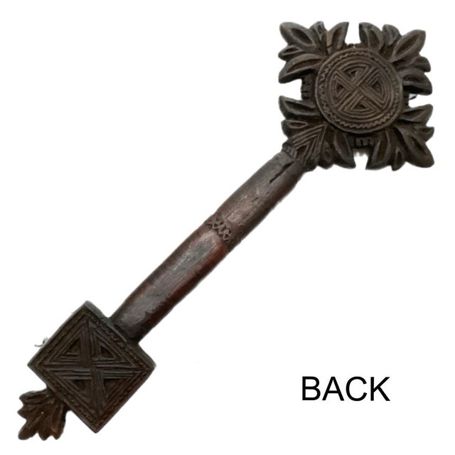 Ethiopian Orthodox Wood Hand Cross - Icons From the Life of Christ For Sale - Image 11 of 11