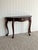 Traditional Vintage Mahogany Demi-Lune Entryway Table For Sale - Image 3 of 15
