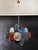 1990s Vintage Italian Murano Chandelier with 36 Multicolored Disks, 1990 For Sale - Image 5 of 18