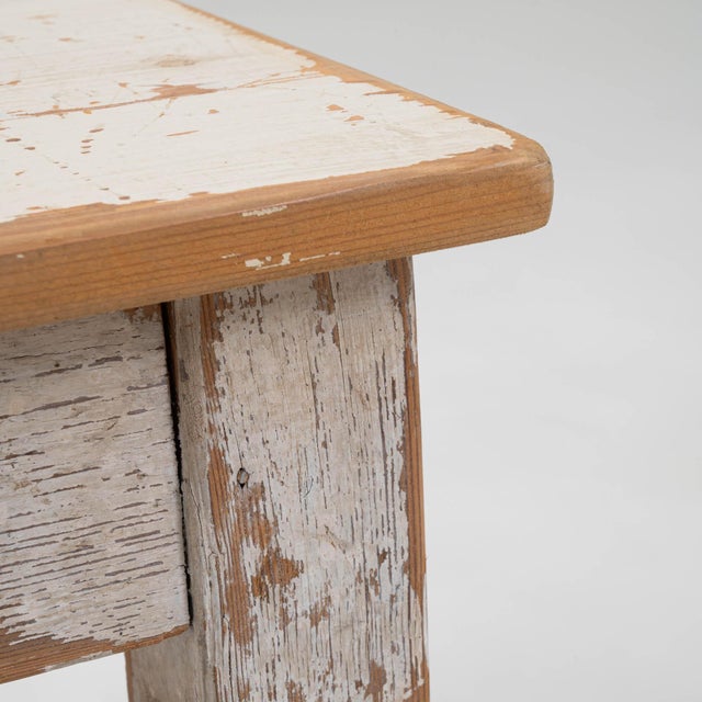 Early 20th Century Early 20th Century Central European Wood Patinated Stool For Sale - Image 5 of 18