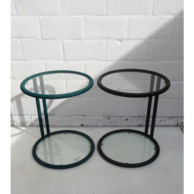 Vintage Metal Side Tables by Mobil Metal, Italy, 1980s, Set of 2 For Sale - Image 9 of 15