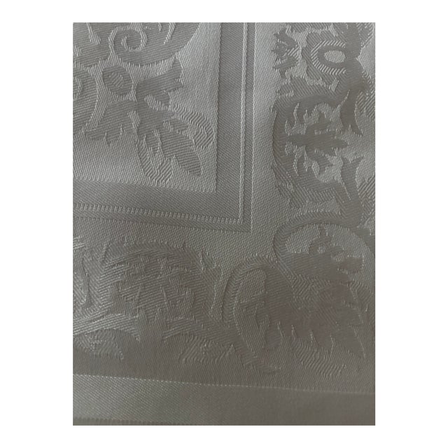 New Garnier Thiebaut Luxury Table Cloth- Beautiful Damask Pattern of Baumwolle (Cotton)Made in France For Sale