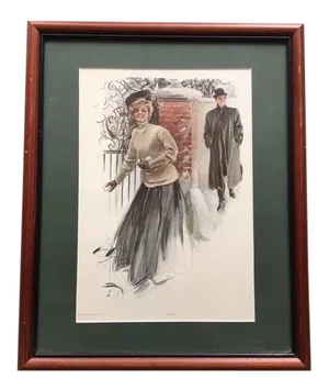 Early 1900s Harrison Fisher Framed Print