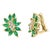 2.2Ct Natural Brazilin Marquise Emerald & 0.40 Ct Diamond Clipon Earring 18 KYG For Sale - Image 9 of 18