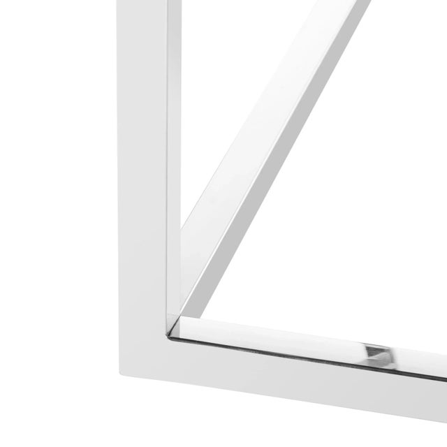 Metal Velvet Side Chair in Hemingway Silver For Sale - Image 7 of 9