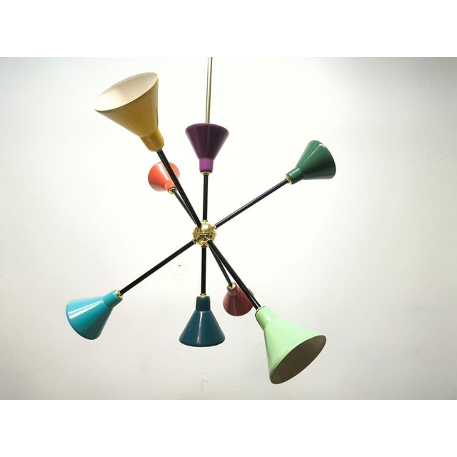 1960s Vintage Metal Sputnik Light, 1960s For Sale - Image 5 of 17