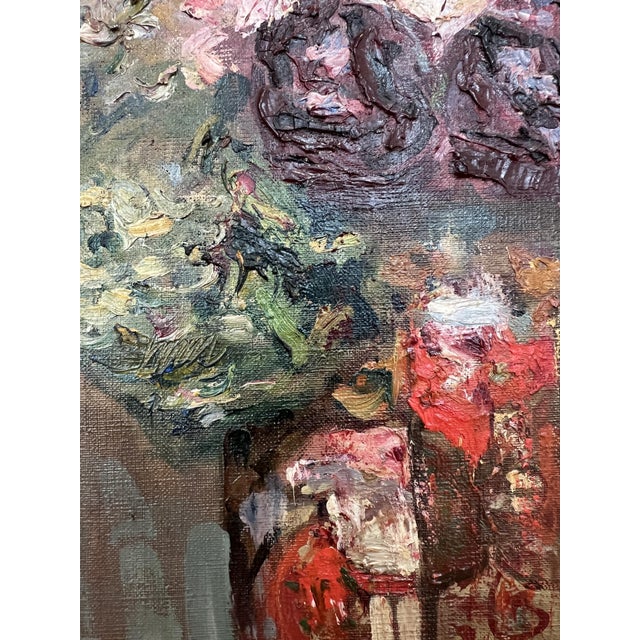 Jean-Louis Berger, Beau Bouquet, Oil on Canvas, Framed For Sale - Image 9 of 14