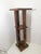 Art Deco column or pedestal by Gaetano Borsani with a central ball at the base. Curved wood. Square base. Generally good...