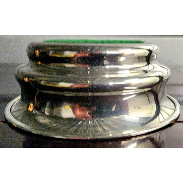 The Stieff Co. Kirk Stieff Vintage Solid Pewter Bottle Coaster For Sale - Image 4 of 13