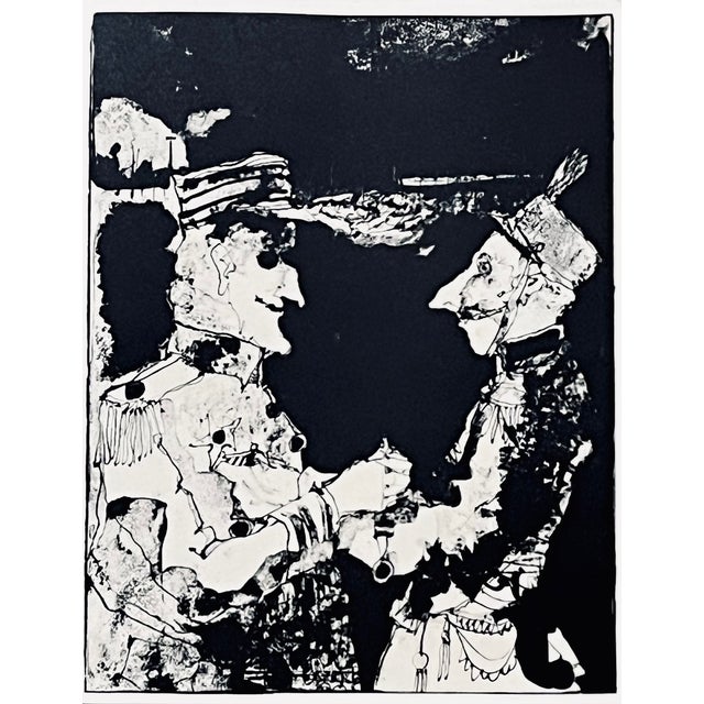 Artist: Jean Jansem Country: France / USA Title: Etat de Siege 4 Medium: Original Lithograph Marks: Not signed, not...