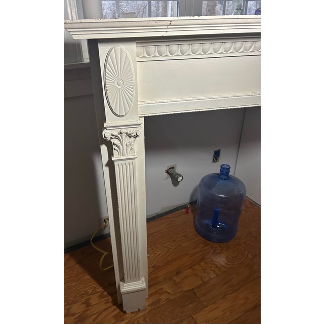 Neoclassical Vintage Federal Fireplace Mantel For Sale - Image 3 of 6
