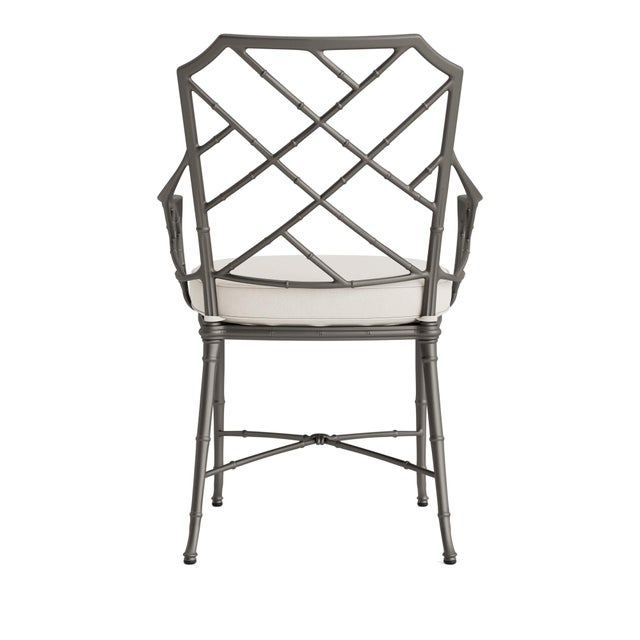 Brown Jordan Brown Jordan Calcutta Arm Chair, Mica frame with Fusion Natural fabric For Sale - Image 4 of 11