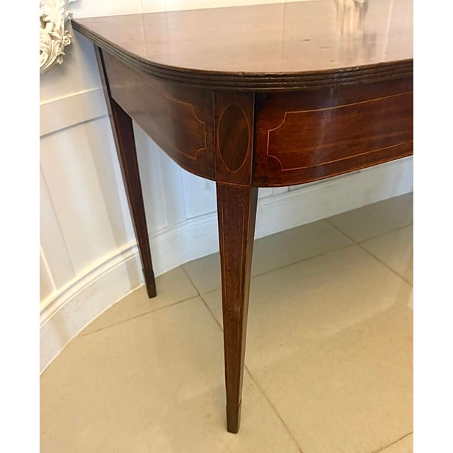 Antique Georgian Mahogany Inlaid Console Tables, 1800, Set of 2 For Sale - Image 12 of 18