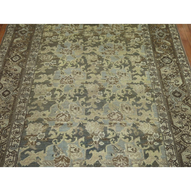 Early 20th Century Early 20th Century Zabihi Collection Corridor Persian Malayer Runner - 5'6" x 16'10" For Sale - Image 5 of 10