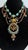 Jose Maria Barrera Necklace Stone Turquoise Crystal Resin Beaded Collar Bib For Sale - Image 9 of 9