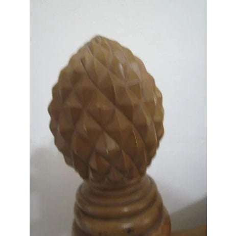 1990s Full Headboard Wicker Rattan Tropical Coastal Style For Sale - Image 5 of 9