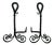 Antique Andirons - Hand-Wrought Iron - A Pair For Sale - Image 4 of 4