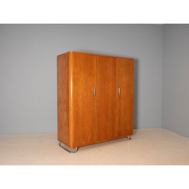 Wardrobe Cabinet from Vichr & Spol., Czechoslovakia, 1930s For Sale - Image 6 of 13