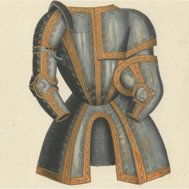 Ornate Medieval Armor and Tournament Attire, 1842, Paper For Sale - Image 3 of 6